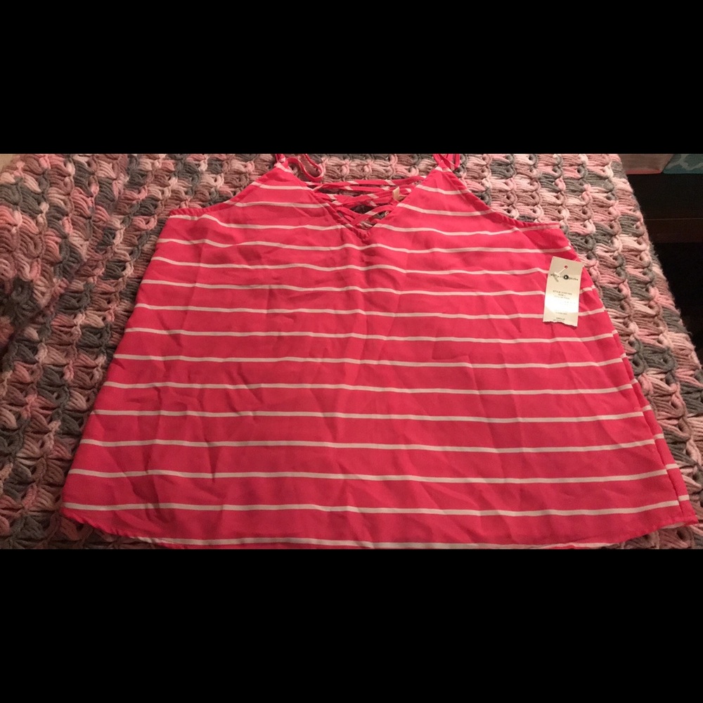 Woman Wishful Park Pink Tank Top Size L